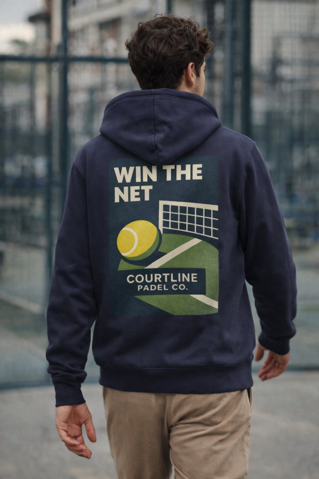 Courtline Win The Net Padel Hoodie Light Weight | Premium Padel Clothing