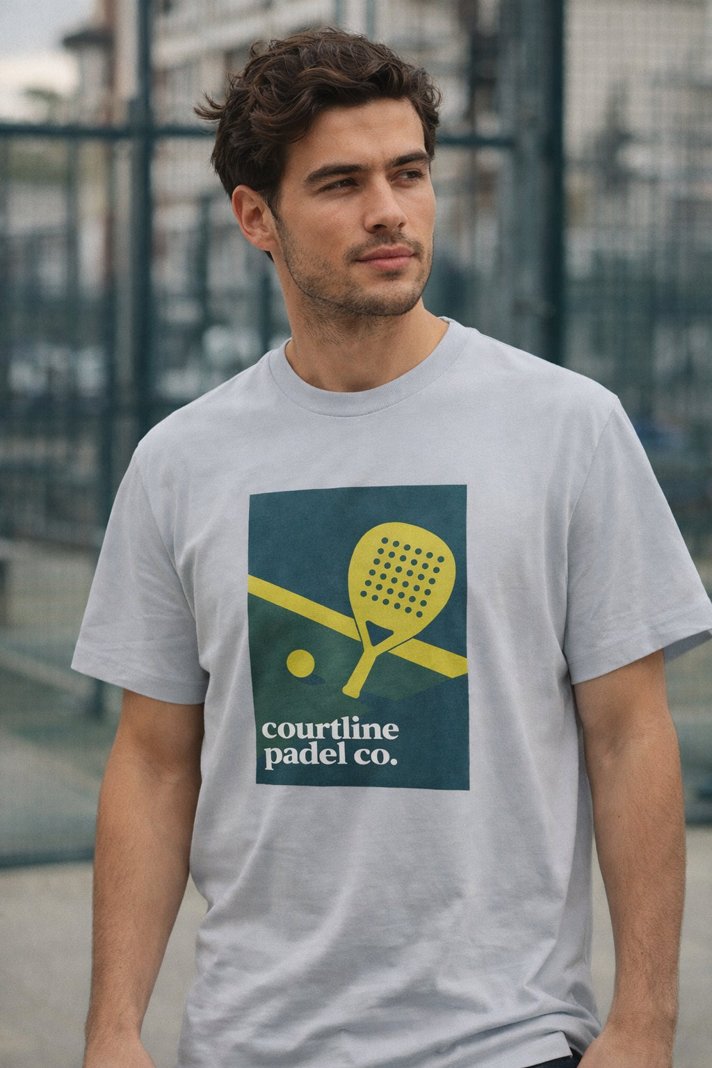 Courtline Padel Racket T-shirt | Premium Padel Clothing
