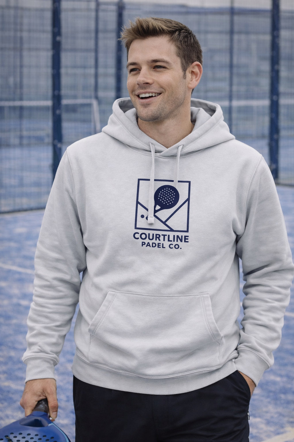 Courtline Win The Net Padel Hoodie Light Weight | Premium Padel Clothing